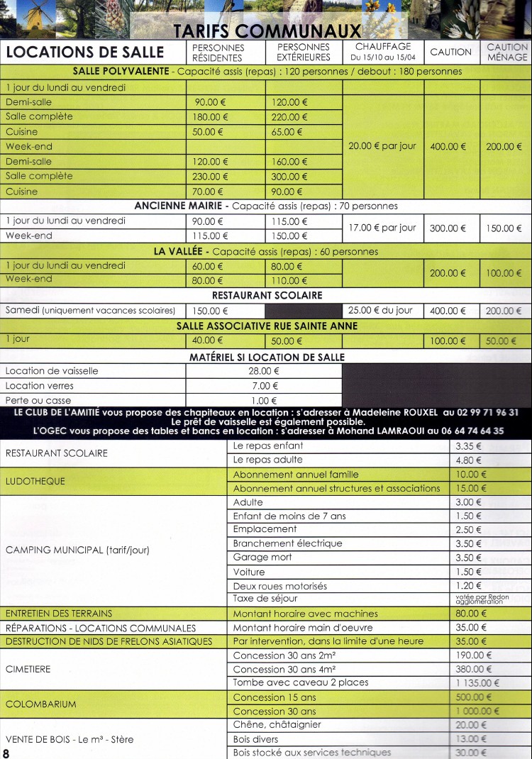 tarifs2022